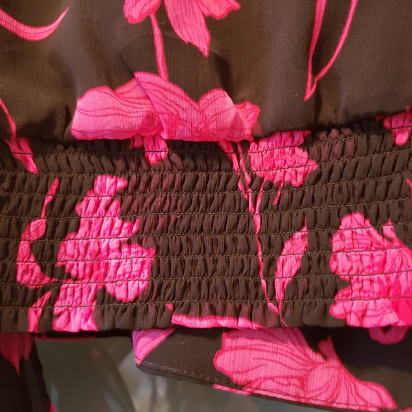 🍋Banana Republic Floral Sleeveless Top with Side Bow - Picture 8 of 11